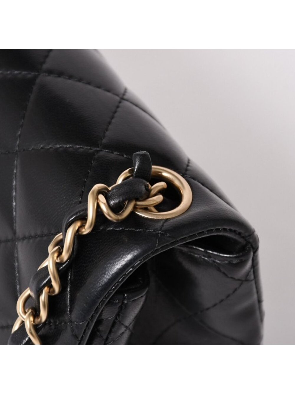 Chanel Mini Quilted 17 S Flap S Chain Shoulder Bag CC Logo Lambskin Black - Picture 5 of 16